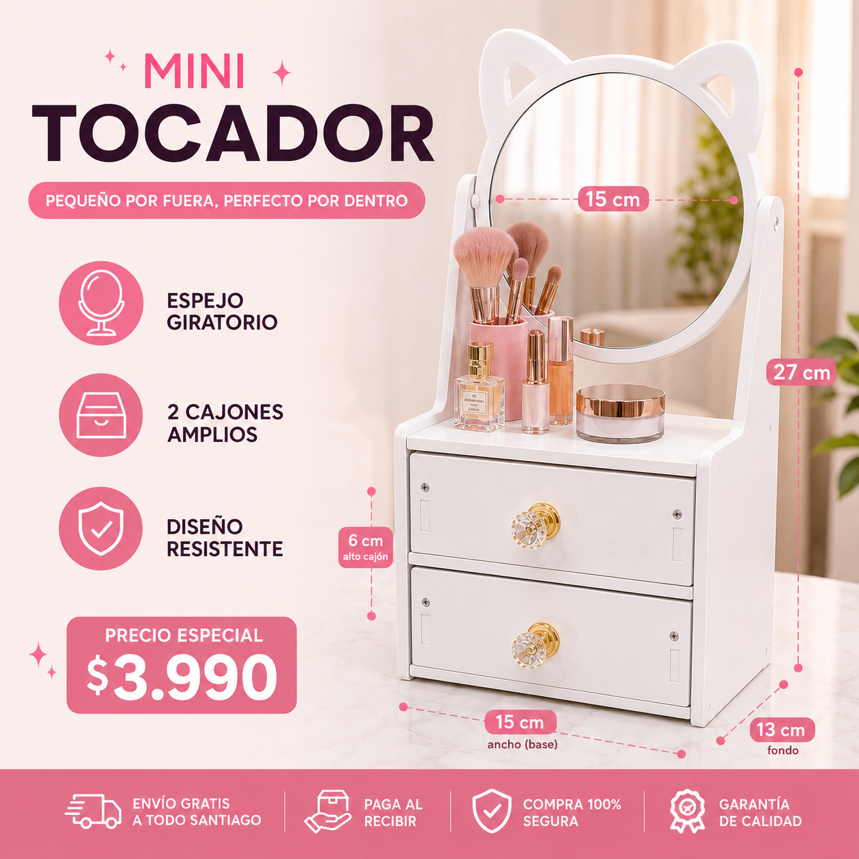 Mini tocador