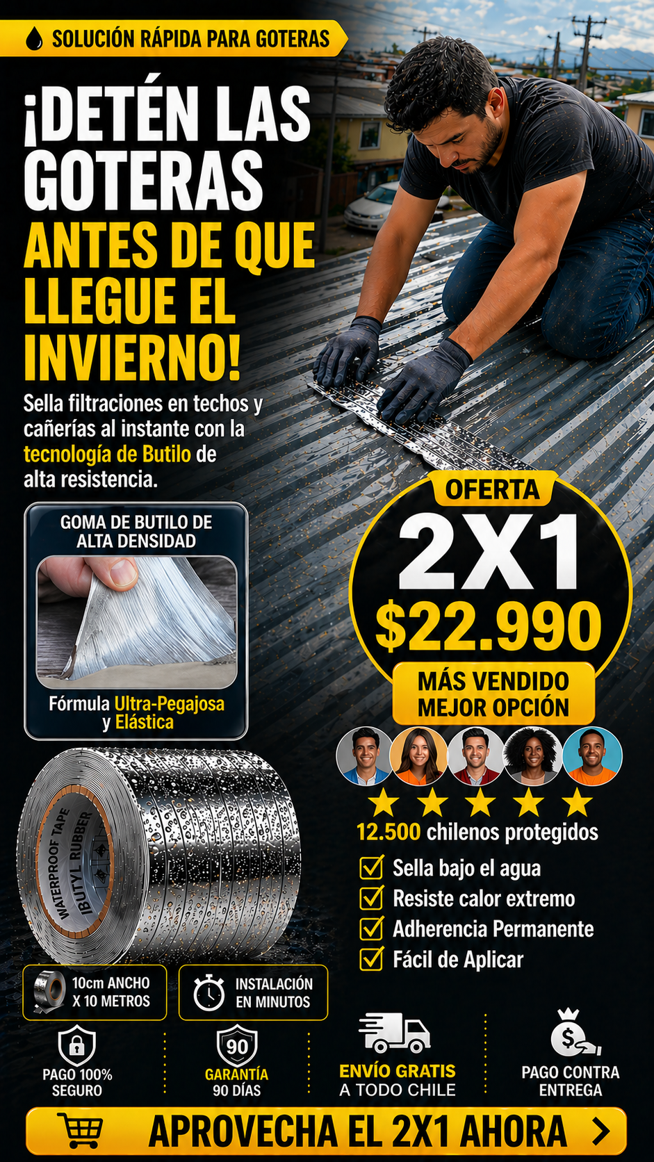 Cinta impermeable Butilo