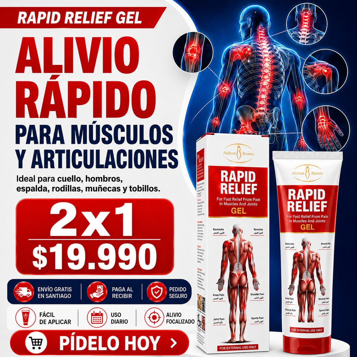 Rapid Relief - Gel Alivio rápido 2x1