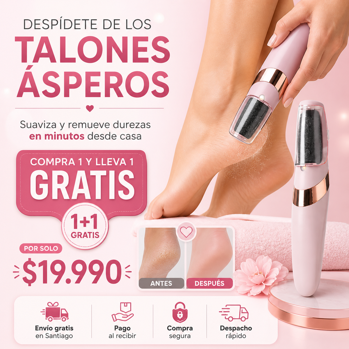 ¿Tus talones siguen ásperos aunque uses crema?