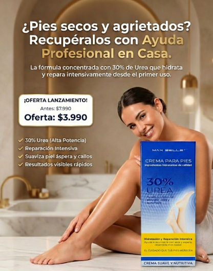 Crema para pies de urea 30%