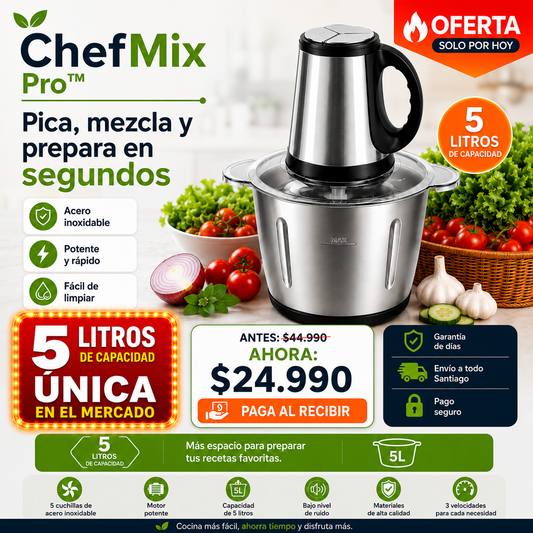 Procesadora Picadora de alimentos 5 Litros - Liquidación total