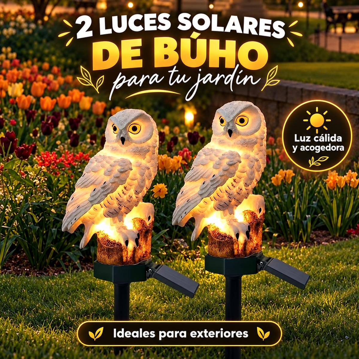 BUHO LUZ | ILUMINA TU JARDÍN Y TRANSFORMA TUS NOCHES.
