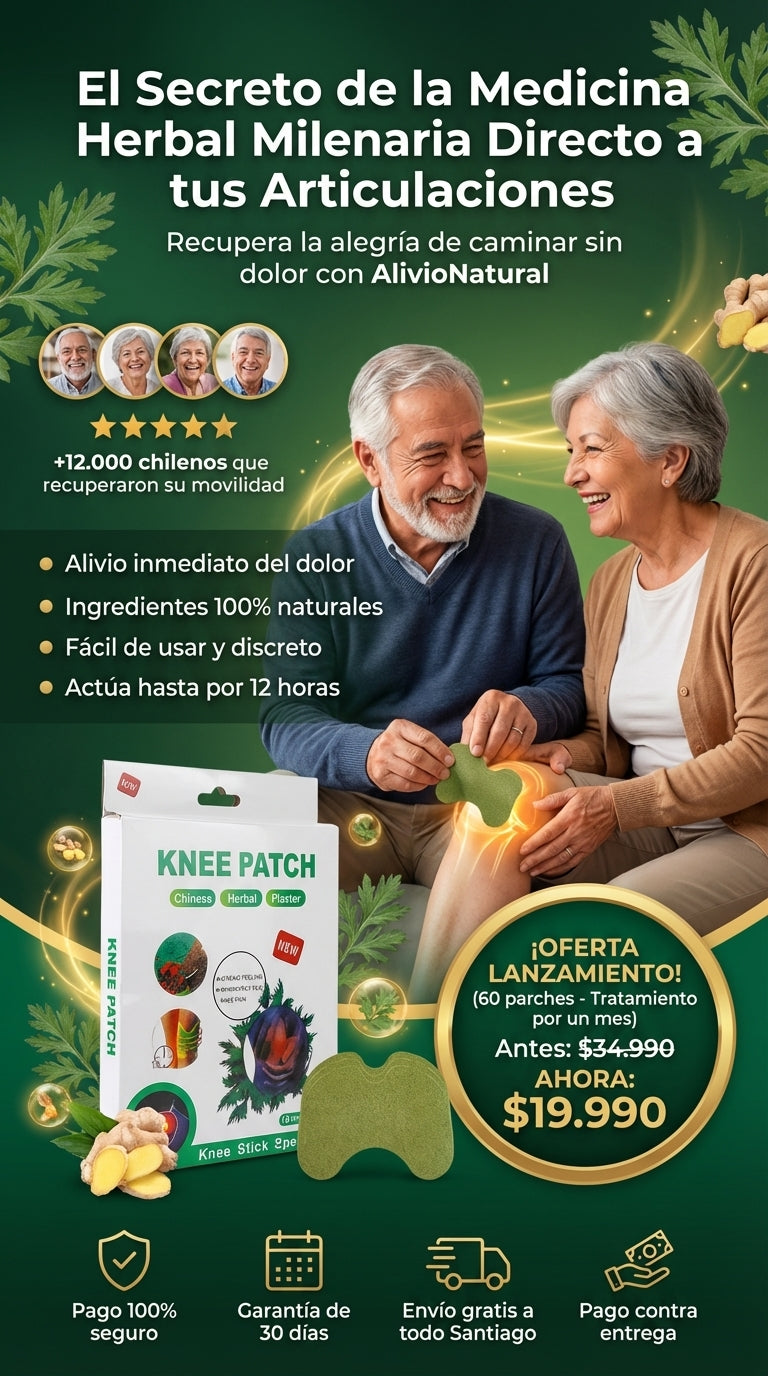 AlivioNatural™ – Parches Naturales para el Dolor (60 UNIDADES / MEGAOFERTA)