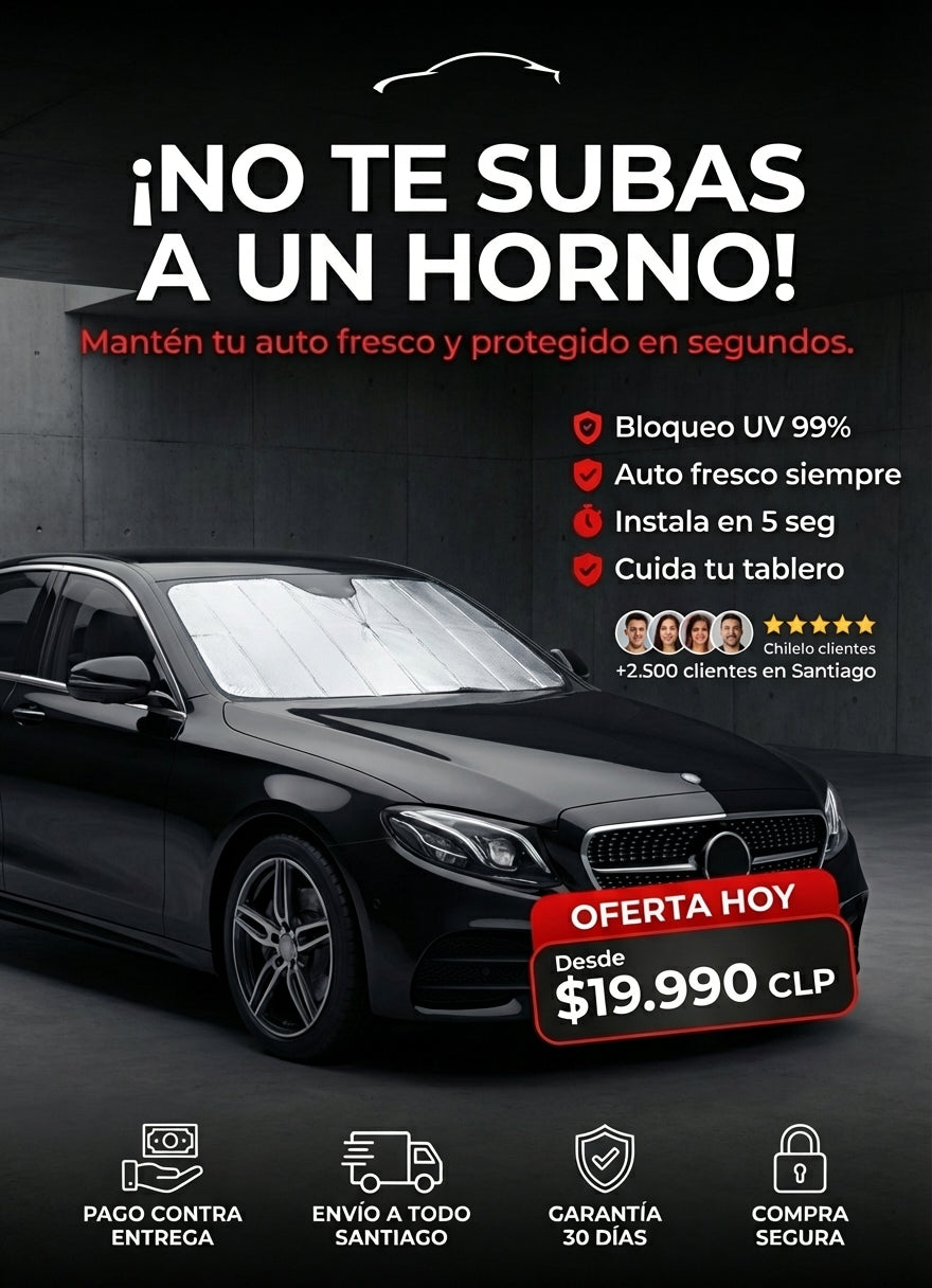 Sombrilla | Disfruta tu auto sin el calor extremo