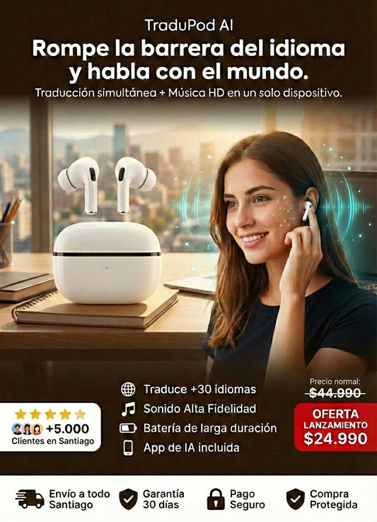 Audifonos Traductor IA