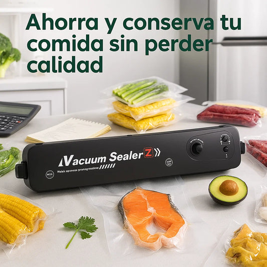 Selladora al Vacío: Frescura Garantizada + 5 Bolsas GRATIS