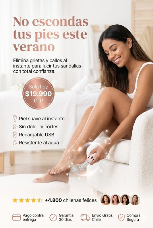 Pies suaves, sanos y sin callos — desde la comodidad de tu casa