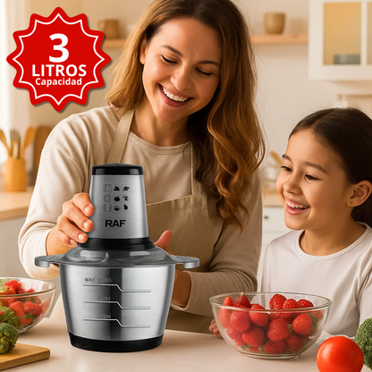 RAF Procesadora Alimentos 3 LITROS – Ahorra Tiempo en la Cocina